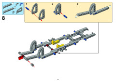 LEGO 8258 instructions page 9 – build guide